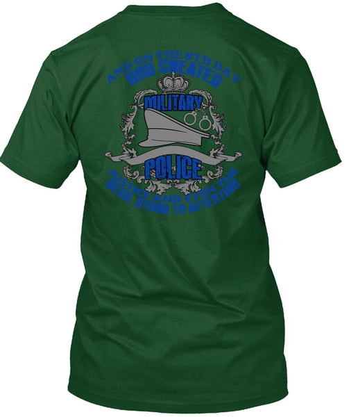 God Created Military Police T Shirt, Being A Police T Shirt
