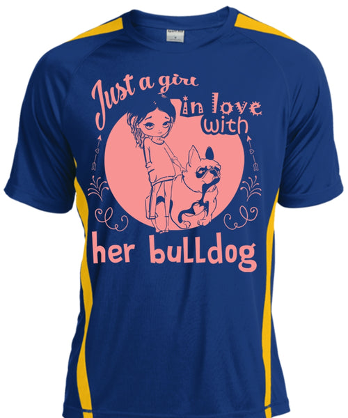 Just A Girl In Love With Her Bulldog T Shirt, Pets T Shirt, I Love Dog T Shirt