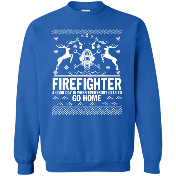 Coolest Firefighter Ever T Shirt, Merry Christmas Gift Sweatshirt