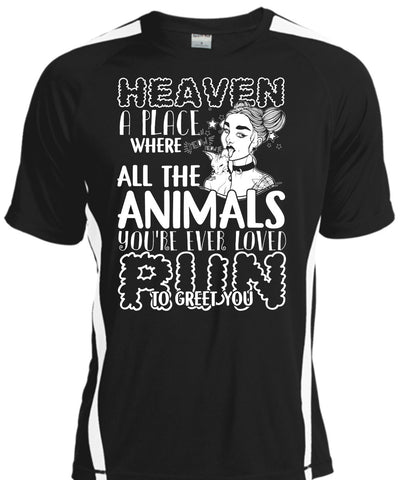 A black t-shirt with the shopify logo