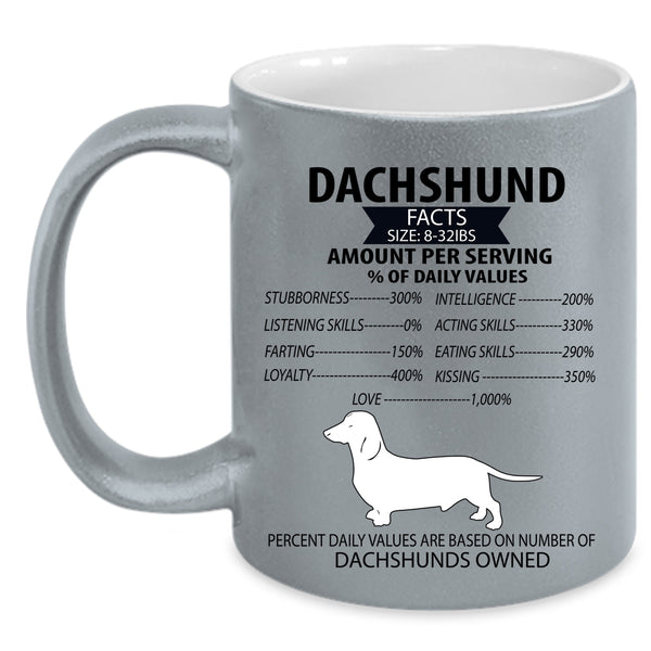 Dachshunds Owned Coffee Mug, Dachshund Accent Mug