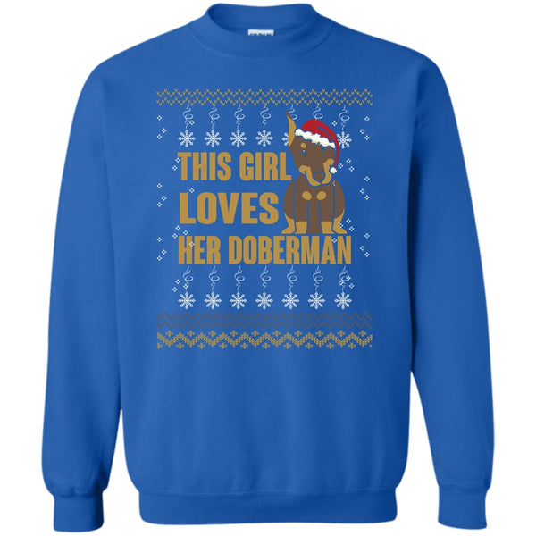 Merry Christmas T Shirt, Coolest Doberman Lover Sweatshirt