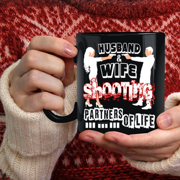 Husband And Wife Coffee Mug, Shooting Partners Of Life Coffee Cup