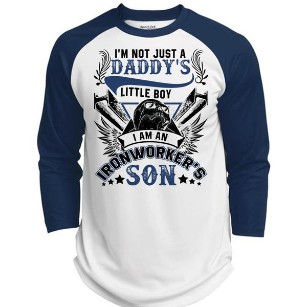 I Am An Ironworker's Son T Shirt, I Love Ironworker T Shirt, Awesome T-Shirts  (Polyester Game Baseball Jersey)