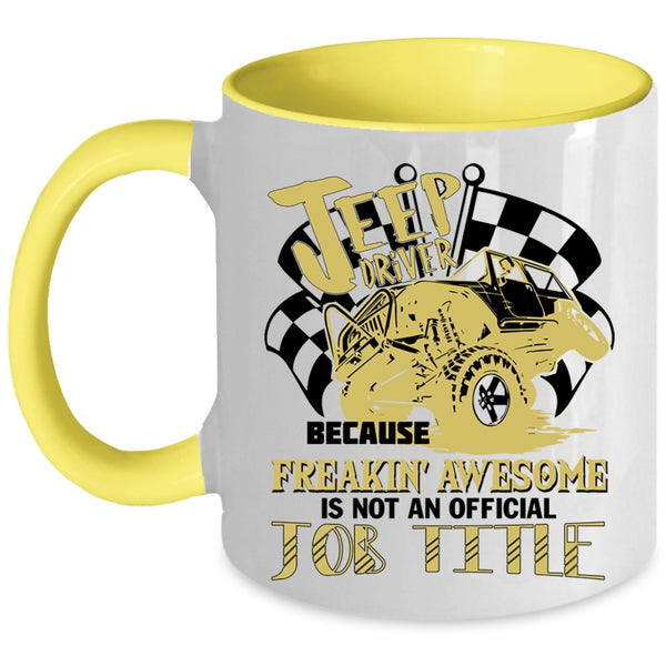 Not An Official Job Title Coffee Mug, Jeep Driver Accent Mug