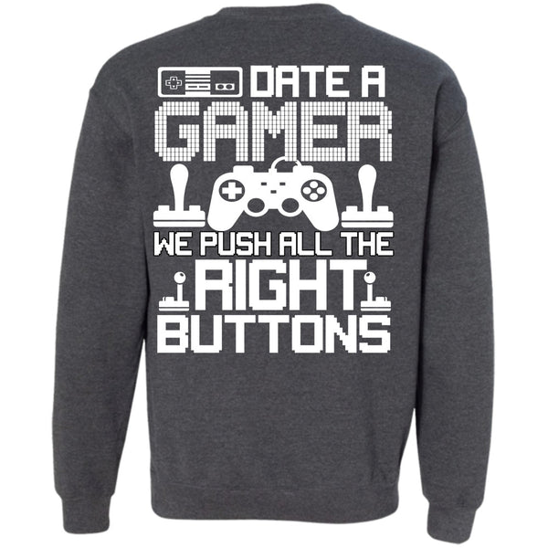 Right Buttons T Shirt, I Love Gaming Sweatshirt
