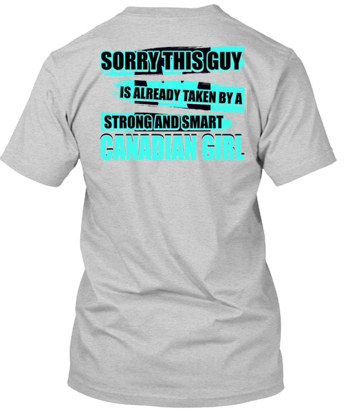 Strong And Smart Canadian Girl T Shirt, I Love Lady T Shirt