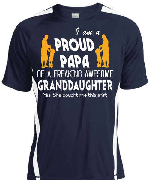 I Am A Pround Papa Of A Freaking Awesome Granddaughter T Shirt, Father's Day T Shirt