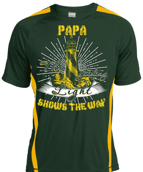 Papa The Guiding Light T Shirt, Being A Papa T Shirt, Cool Shirt