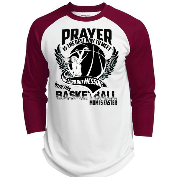 Basketball Mom Is Faster T Shirt, I Love Basketball T Shirt, Awesome T-Shirts  (Polyester Game Baseball Jersey)
