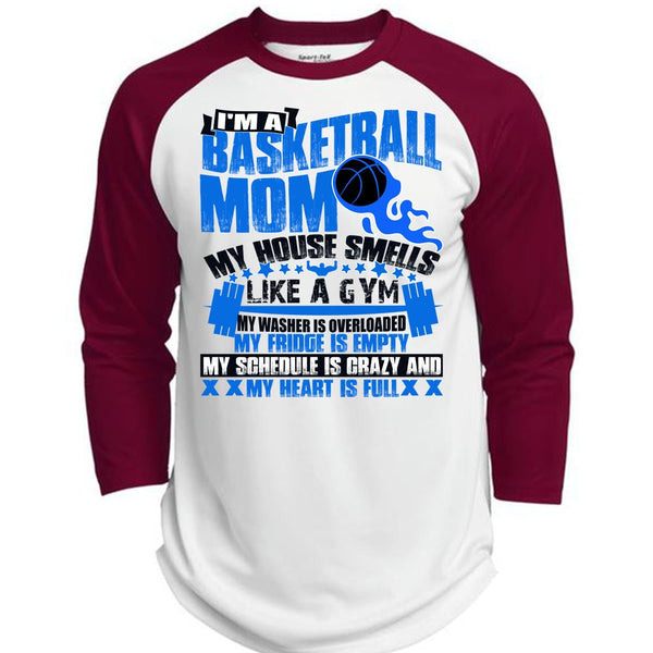 I'm A Basketball Mom T Shirt, I Love Basketball T Shirt, Awesome T-Shirts  (Polyester Game Baseball Jersey)