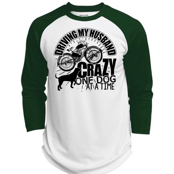 Driving My Husband Crazy One Dog T Shirt, I Love My Dog T Shirt, Awesome T-Shirts  (Polyester Game Baseball Jersey)