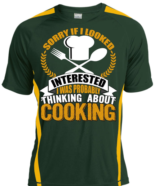 Thinking About Cooking T Shirt, Being A Chef T Shirt, Cool Shirt