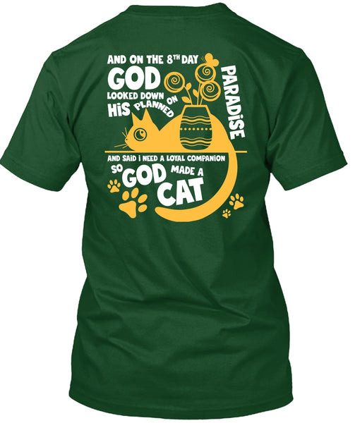 God Made A Cat T Shirt, His Planned On Paradise T Shirt
