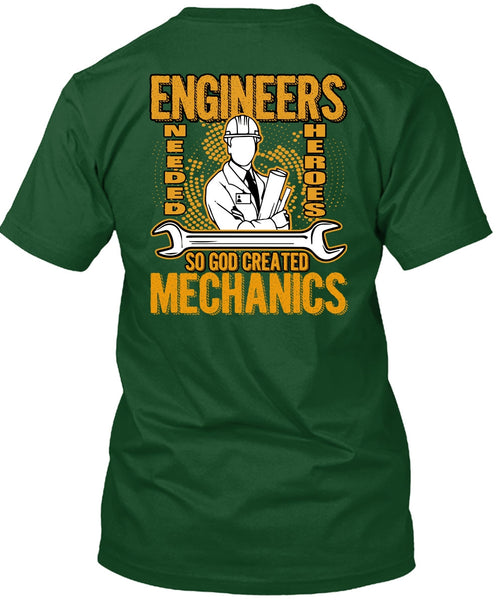 God Created Mechanics T Shirt, I Love Mechanic T Shirt
