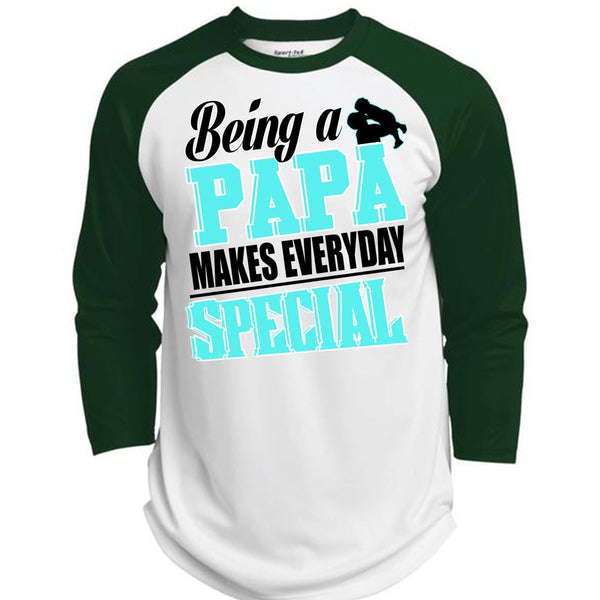 Being A Papa Makes Everyday Special T Shirt, I Love Dad T Shirt, Awesome T-Shirts  (Polyester Game Baseball Jersey)