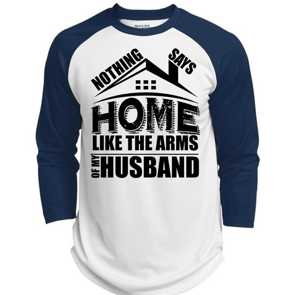 Like The Arms Of My Husband T Shirt, I Love Husband T Shirt, Awesome T-Shirts  (Polyester Game Baseball Jersey)