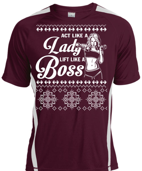 Active Like A Lady Lift Like A Boss T Shirt, This Girl Loves Christmas T Shirt, Cool Shirt