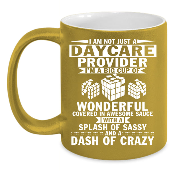 I Am A Daycare Provider Coffee Mug, Cool Job Title Coffee Cup