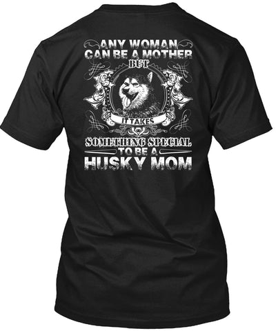 A black t-shirt with the shopify logo