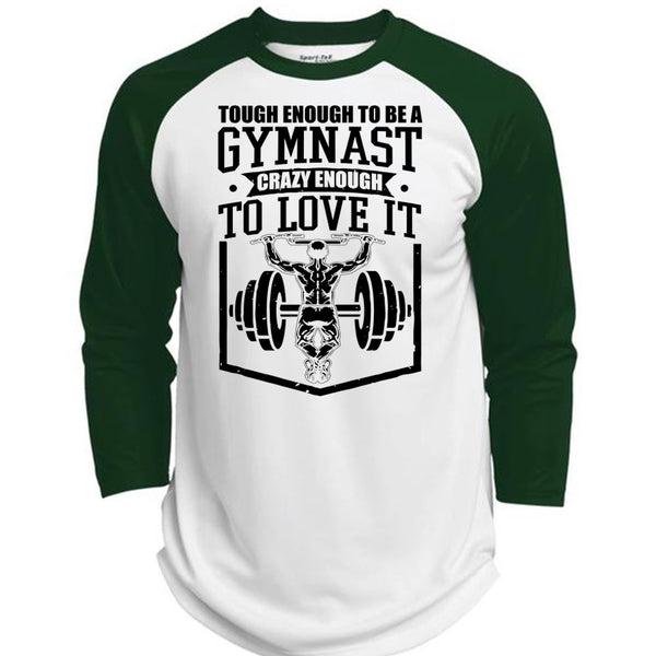 Tough Enough To Be A Gymnast T Shirt, I Love Gym T Shirt, Awesome T-Shirts  (Polyester Game Baseball Jersey)