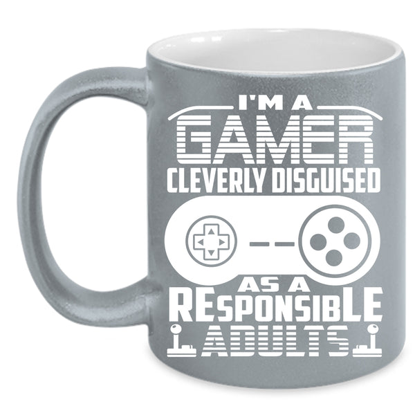I'm A Gamer Coffee Mug, Cool Gift For Gamers Coffee Cup