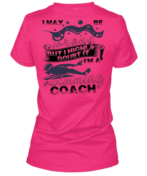 I'm A Swimming Coach T Shirt, I Love Swimming T Shirt