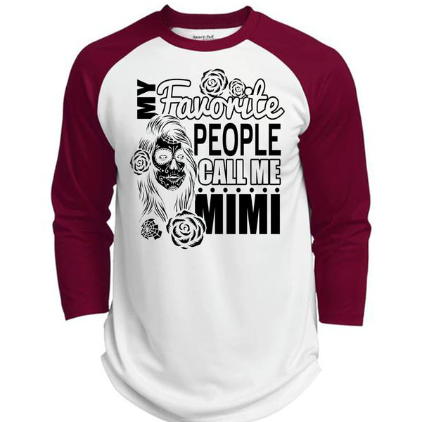 My Favorite People Call Me Mimi T Shirt, I Love Mom T Shirt, Awesome T-Shirts  (Polyester Game Baseball Jersey)