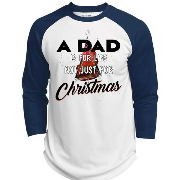 A Dad Is For Life Not Just For Christmas T Shirt, Being A Daddy T Shirt, Awesome T-Shirts  (Polyester Game Baseball Jersey)