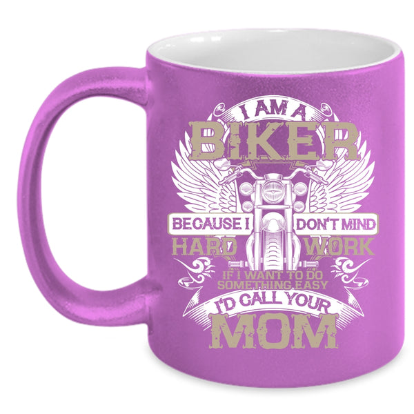 I Am A Biker Coffee Mug, Awesome Gift For Bikers Coffee Cup