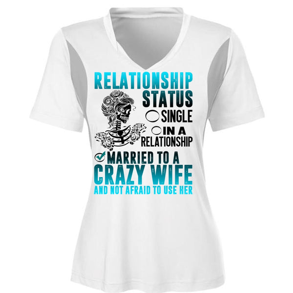 Married To A Crazy Wife T Shirt, I Love Husband T Shirt, Awesome T-Shirts