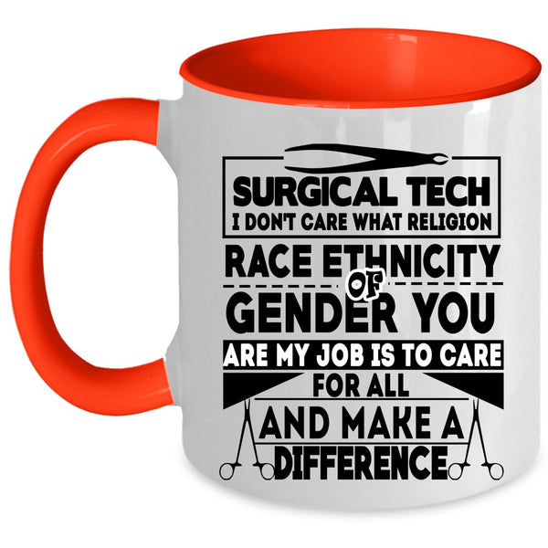 Cool Gift For Doctor Coffee Mug, Surgical Tech Accent Mug