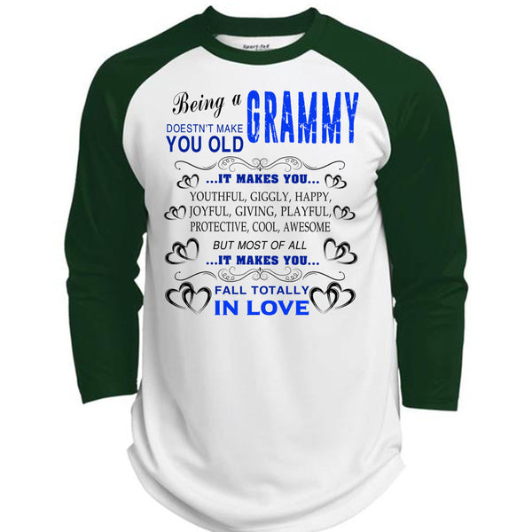 Being A Grammy T Shirt, Being A Grandmother T Shirt, Awesome T-Shirts  (Polyester Game Baseball Jersey)