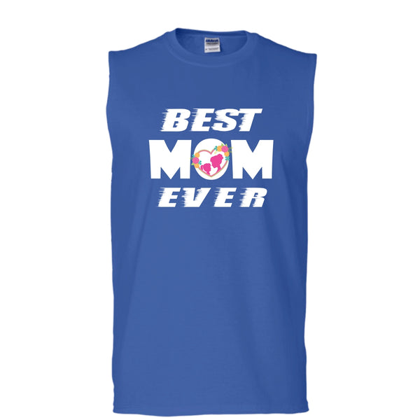 Best Mom Ever Shirt, Mother's Day Shirt (Men's Cotton Sleeveless)