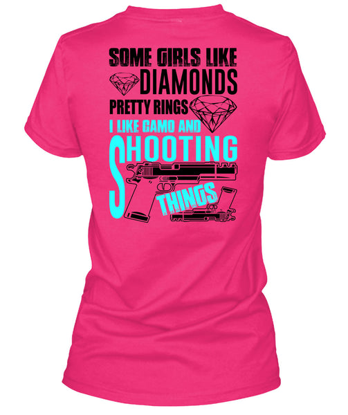 I Like Camo And Shooting Things T Shirt, I Love Gun T Shirt