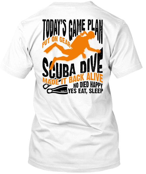 A black t-shirt with the shopify logo