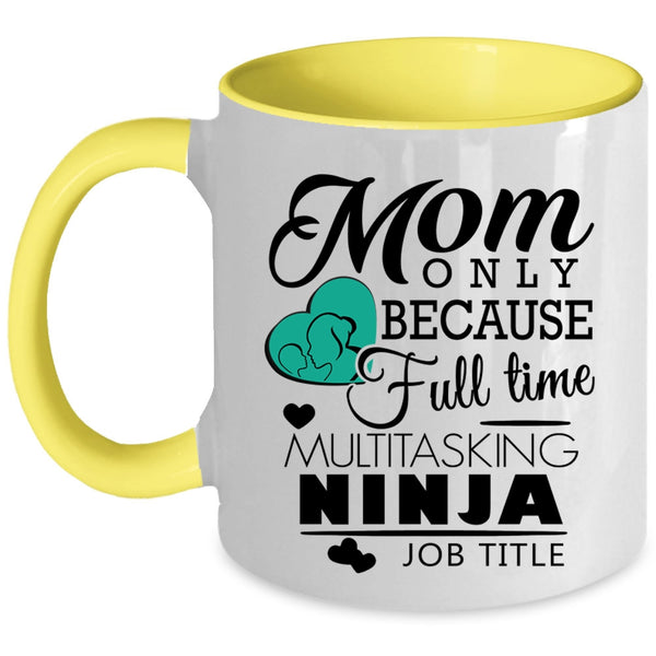 Cute Mom Coffee Mug, I'm A Proud Mom Of An Awesome Actuary Accent Mug