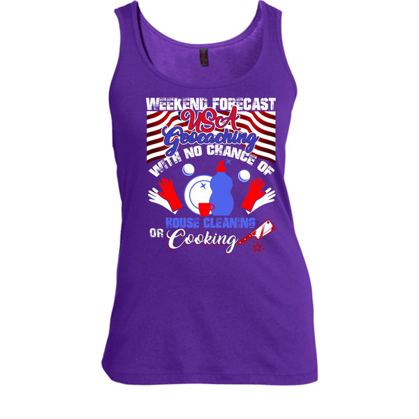 Weekend Forecast USA Geocaching T Shirt, Coolest Geocaching T Shirt, Cool T Shirt