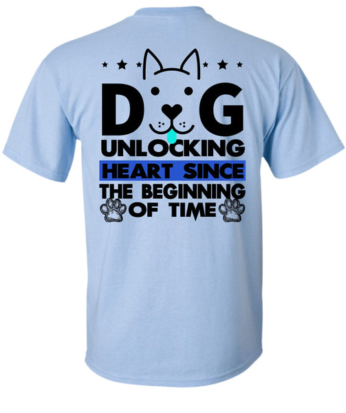 Dog Unlocking Heart T Shirt, I Love My Dog T Shirt