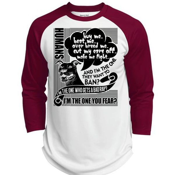 I'm The One You Fear T Shirt, I Love Dog T Shirt, Awesome T-Shirts  (Polyester Game Baseball Jersey)