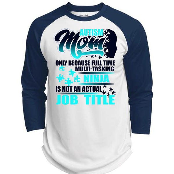Autism Mom T Shirt, I Love Mom T Shirt, Awesome T-Shirts  (Polyester Game Baseball Jersey)