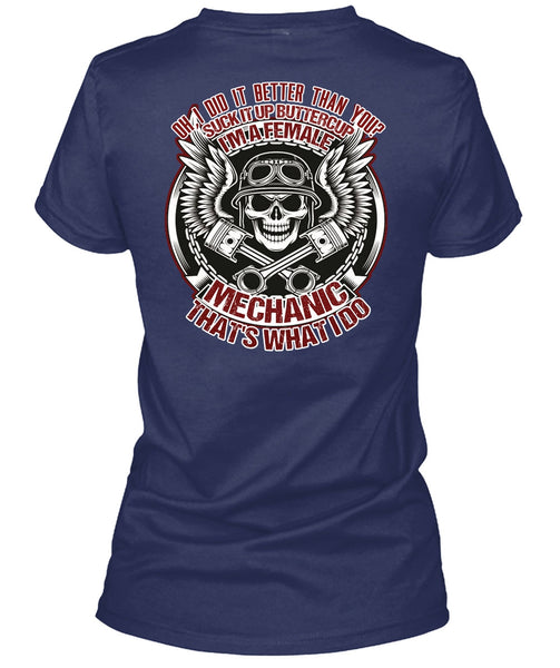 I'm A Female Mechanic T Shirt, I Love Mechanic T Shirt