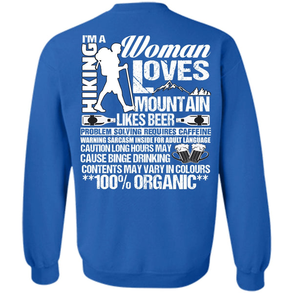 Woman Loves Mountain T Shirt, I Love Hiking Sweatshirt