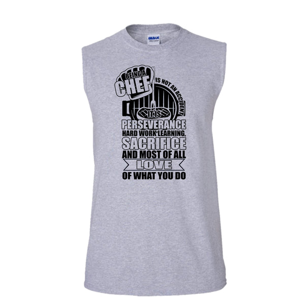 Being A Chef T Shirt, Coolest Chef Ever Tank Top (Men's Cotton Sleeveless)