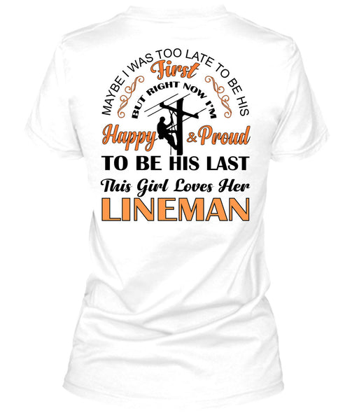 This Girl Loves Her Lineman T Shirt, My Job T Shirt