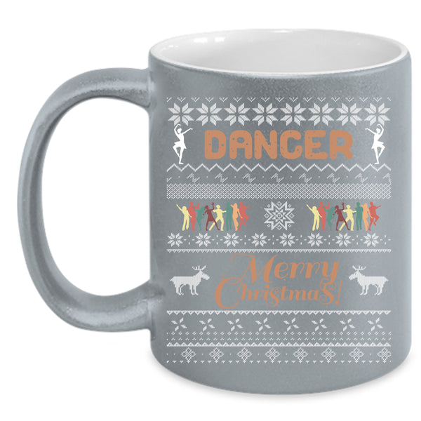 Cute Dancer Coffee Mug, Merry Christmas Coffee Cup