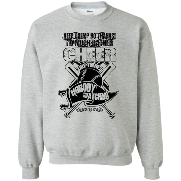 Awesome Baseball Player T Shirt, I'd Much Rather Cheer Sweatshirt