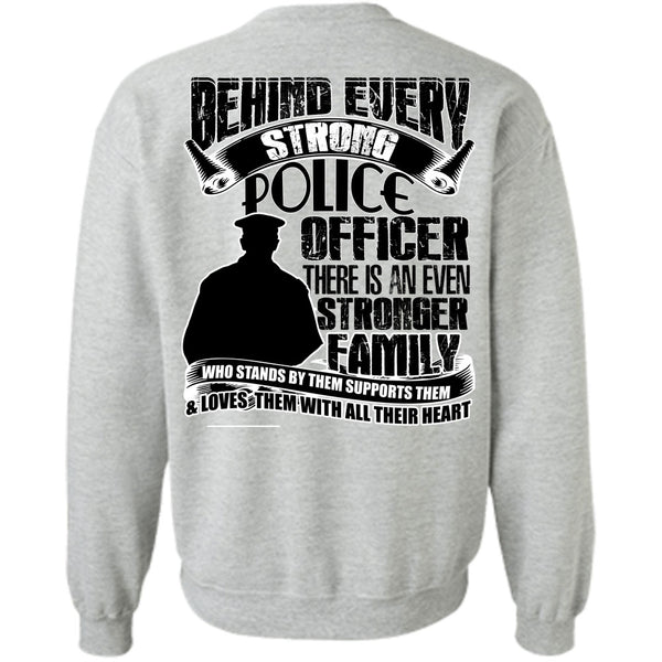 I Love Police T Shirt, Strong Police Officer Sweatshirt