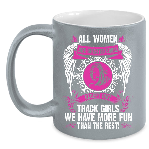Dirt Track Girls Coffee Mug, Beautiful Girls Coffee Cup
