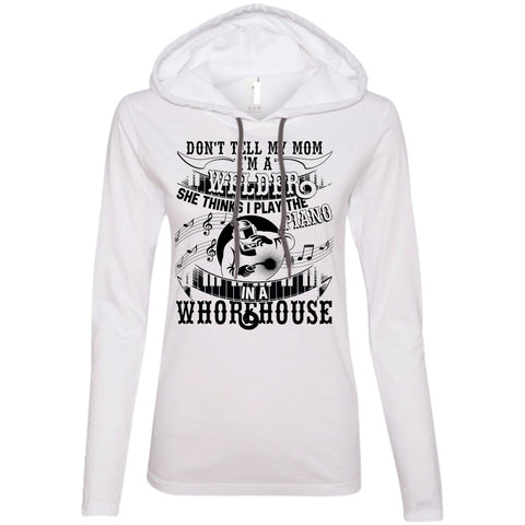 A black t-shirt with the shopify logo